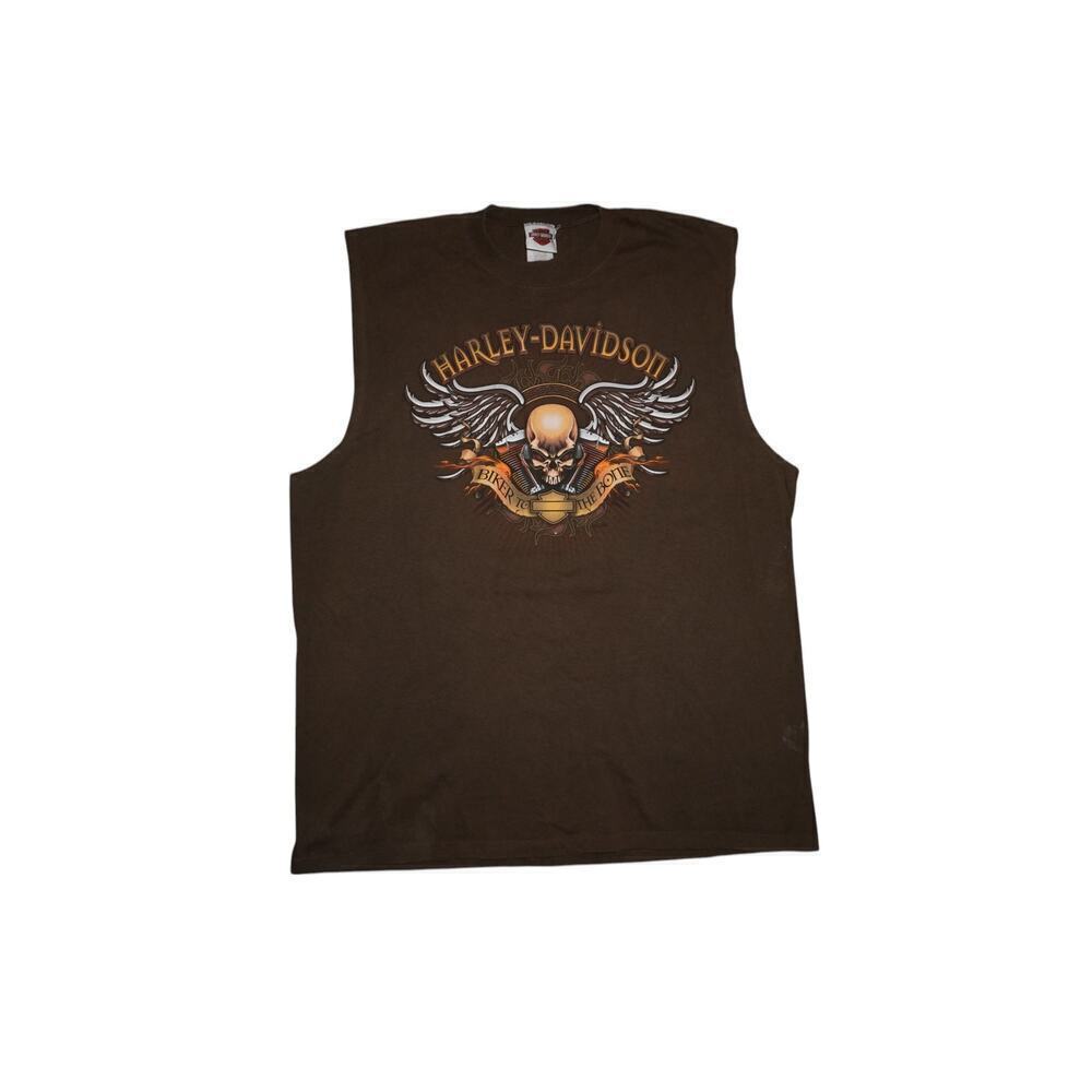 Vintage Harley-Davidson Sleeveless Biker Tee – XL (Made in USA)
